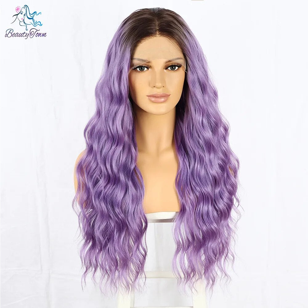 Mermaid Lavender Wavy Wig