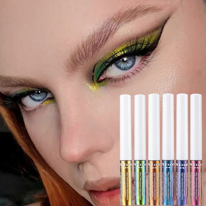 Chameleons Eyeliner Liquid Pearl Gloss Shiny Metallic Eyeshadow Liner Multi Chrome Color Aurora Eye Makeup Glitter Pigment