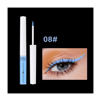 Luminous UV Light Neon Eyeliner Pen Eyes Makeup Red Waterproof Yellow Purple Red Color Liquid Eye Liner Pencil Make Up Cosmetics