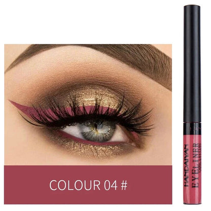 Matte Neon Liquid Eyeliner Pen 12 Colors Waterproof Fast Drying Lasting Blue White Pink Smooth Eyliner Pencil Makeup Cosmetics