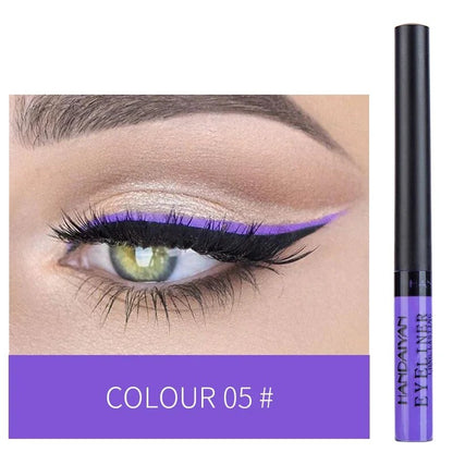 Matte Neon Liquid Eyeliner Pen 12 Colors Waterproof Fast Drying Lasting Blue White Pink Smooth Eyliner Pencil Makeup Cosmetics