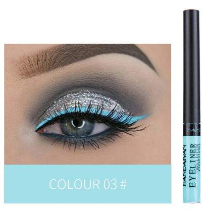 Matte Neon Liquid Eyeliner Pen 12 Colors Waterproof Fast Drying Lasting Blue White Pink Smooth Eyliner Pencil Makeup Cosmetics