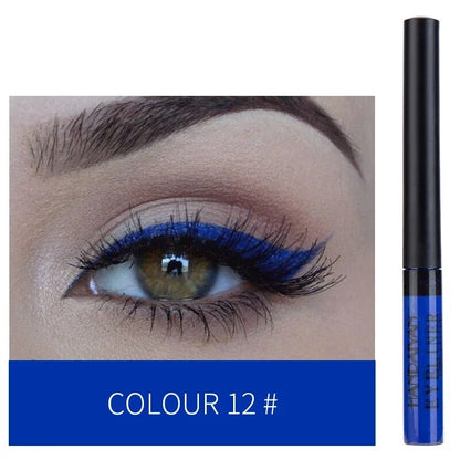 Matte Neon Liquid Eyeliner Pen 12 Colors Waterproof Fast Drying Lasting Blue White Pink Smooth Eyliner Pencil Makeup Cosmetics