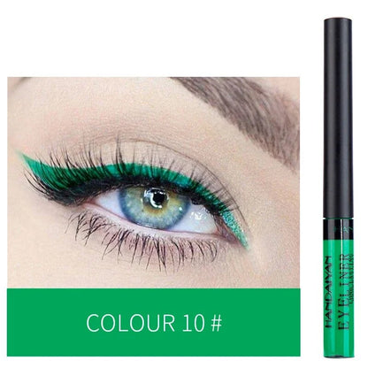 Matte Neon Liquid Eyeliner Pen 12 Colors Waterproof Fast Drying Lasting Blue White Pink Smooth Eyliner Pencil Makeup Cosmetics