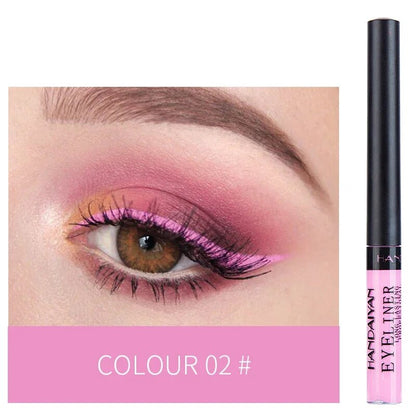 Matte Neon Liquid Eyeliner Pen 12 Colors Waterproof Fast Drying Lasting Blue White Pink Smooth Eyliner Pencil Makeup Cosmetics