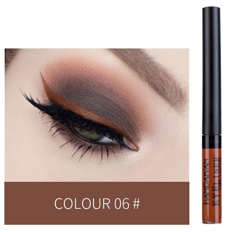 Matte Neon Liquid Eyeliner Pen 12 Colors Waterproof Fast Drying Lasting Blue White Pink Smooth Eyliner Pencil Makeup Cosmetics