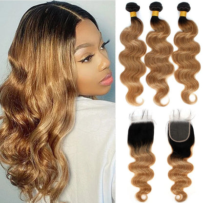 Lace Front Ombre Wave Bundle