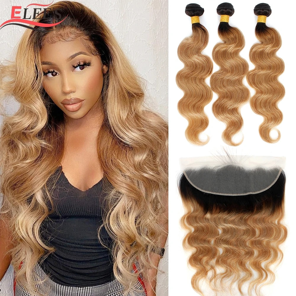 Lace Front Ombre Wave Bundle