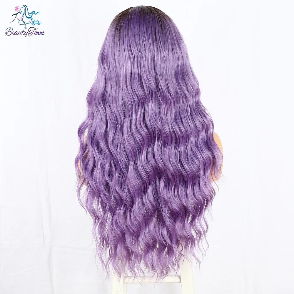 Mermaid Lavender Wavy Wig